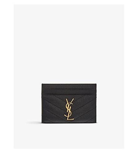 ysl wallet card holder|selfridges ysl card holder.